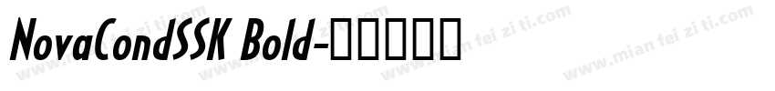 NovaCondSSK Bold字体转换